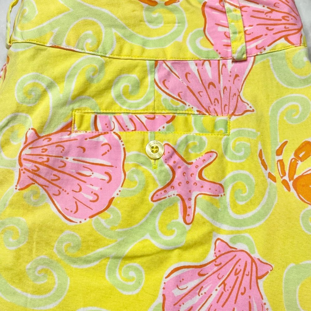 Lilly Pulitzer 10 Sunrise Sandbar cropped pants yellow - Picture 5 of 7